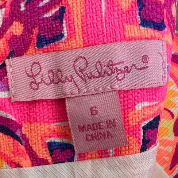 Lilly Pulitzer Pink and Orange Mini Skort - Picture 6 of 8